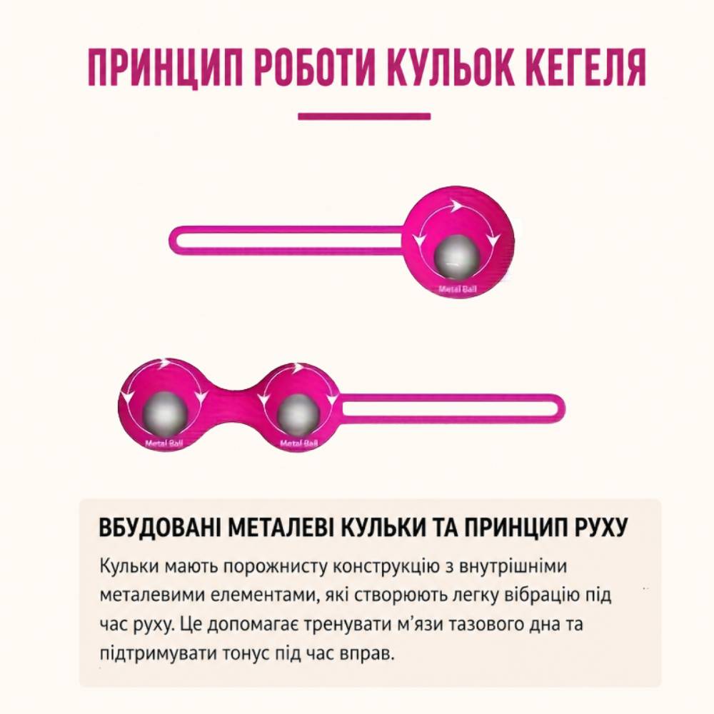 Набір кульок Кегеля 18+ із рідкого силікону фіалкового кольору, 3 шт. (4)
