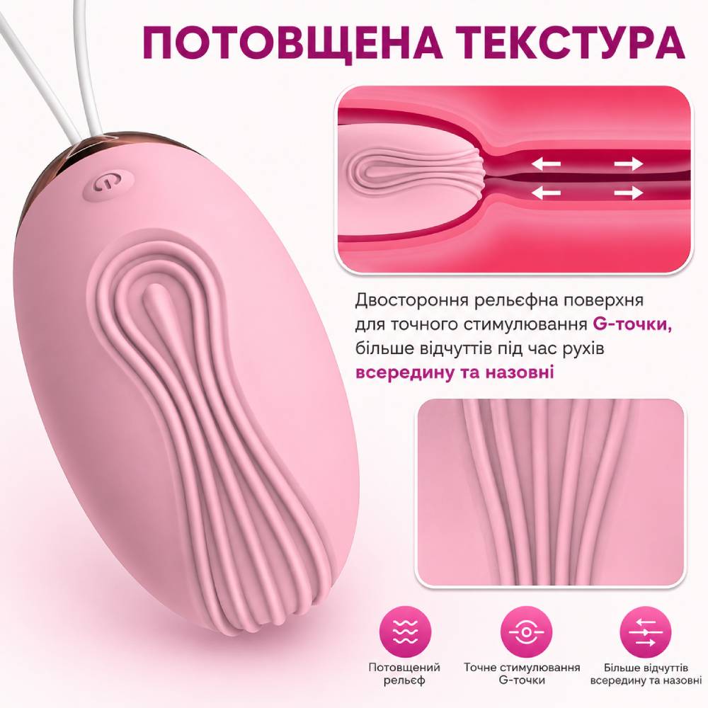 Інтимний аксесуар 18+ синього кольору з дистанційним керуванням та USB-зарядкою 007
